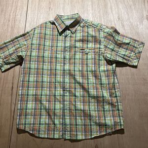 Rocawear Shirt Mens‎ Plaid Bright Colored Button Down Pocket Casual Size Large